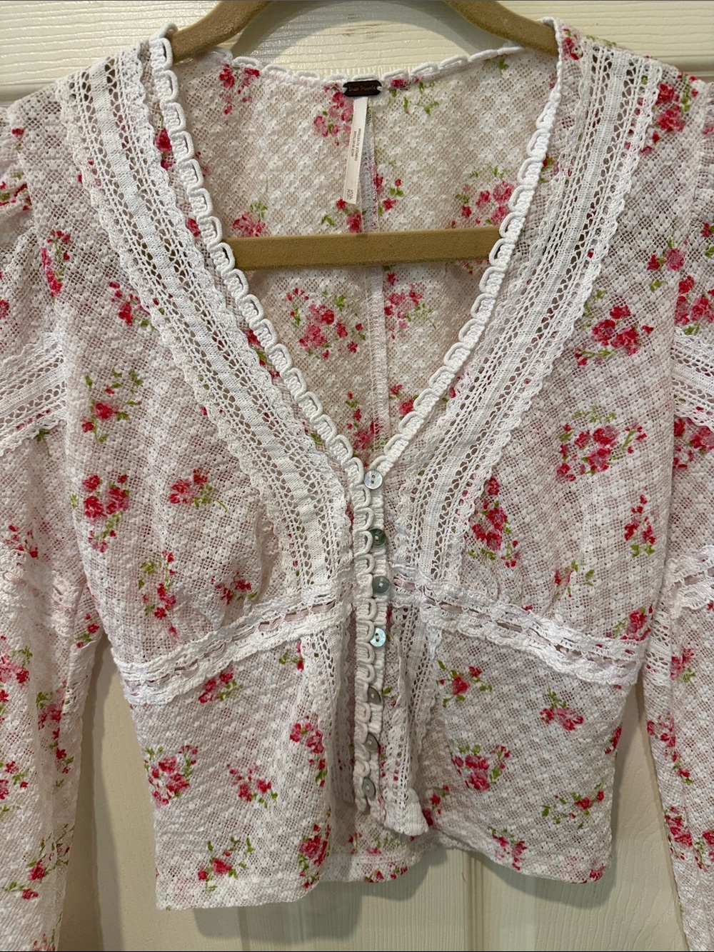 Free People Kika floral top, XS - Picture 4 of 8